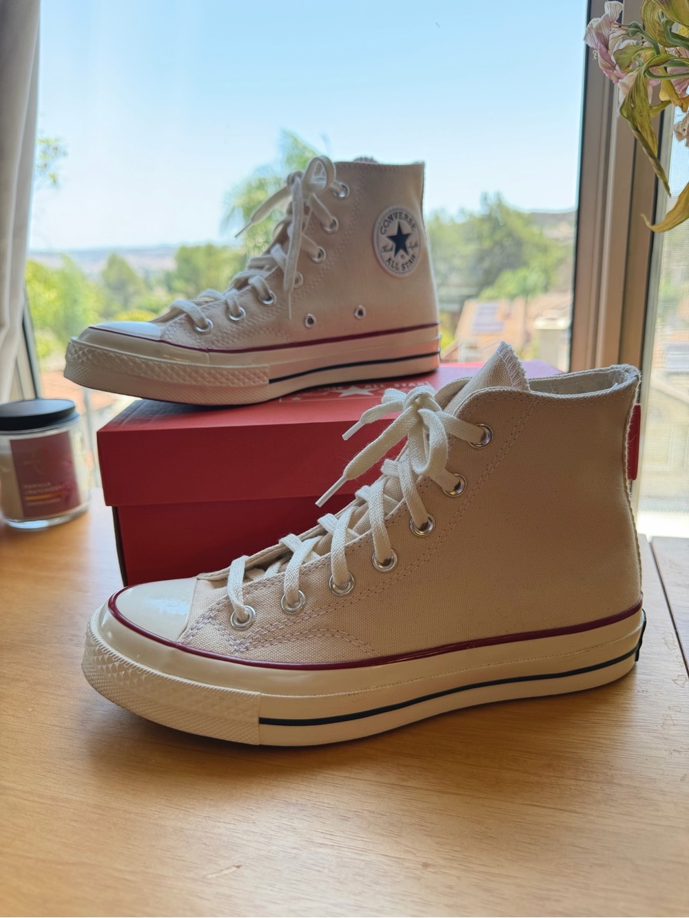 Converse Chuck Taylor All Star High Top Sneakers - Parchment / Ivory / Cream